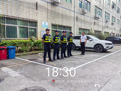 我司鐵保宏泰保安公司安保護衛分隊進行安保訓練